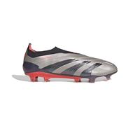 Adidas - Tacos de fútbol Pred Elite unisex para suelo firme - Libere la precisión y el control, Platino Metálico Aurora Negro, 42 EU