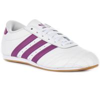 Adidas Taekwondo Cuero Entrenadores Para Niños En Blanco Y Púrpura EU 36-41