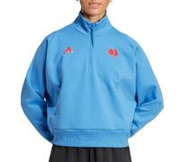 adidas Team de France - Sudadera de rugby azul para mujer, azul, S