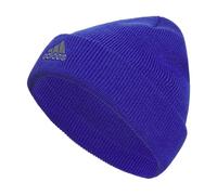 adidas Men's Team Issue Beanie, Standard fit Cuffed Acrylic Knit Hat/Cap for Winter, Semi Lucid Blue/Grey, One Size