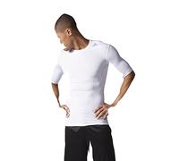 adidas Tech Fit Base - Camiseta de fitness, color blanco, talla M