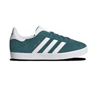 adidas Tenis Campus de caña baja para hombre, Legacy Teal Gold Metallic White, 24.8 cm