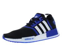 adidas Tenis Tubular Runner de caña alta para hombre, negro, blanco y azul, 38 2/3 EU