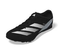 adidas Tenis unisex Adizero Distancestar para atletismo y atletismo para adultos, Black Zero Metallic White, 45 1/3 EU