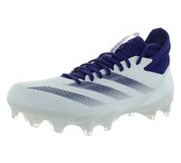 adidas Tenis unisex Adizero Impact para fútbol americano, Calzado Blanco Team College Púrpura Calzado Blanco, 46 EU