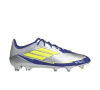 adidas Tenis Unisex F50 Elite, FG Messiadidas F50 Elite, FG, Messi, Plateado, Amarillo Solar/Azul lúcido, Talla 7 de EE. UU