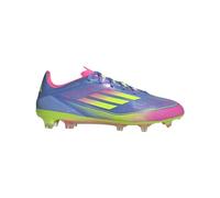 adidas Tenis unisex F50 Pro Firm Ground, Blue Fusion Lucid Lemon Lucid Pink, 46 EU