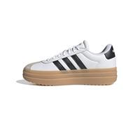 adidas Tenis VL Court Bold para Mujer, Blanco/Negro/Beige Maravilla, 7.5