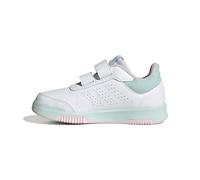 adidas Tensaur Hook and Loop Shoes, Zapatillas Unisex Adulto, FTWR White Semi Flash Aqua Clear Pink, 36 EU