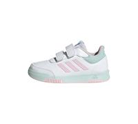 adidas Tensaur Hook and Loop Shoes, Zapatillas Unisex niños, FTWR White Semi Flash Aqua Clear Pink, 32 EU