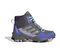 adidas Terrex Ax4r Mid - Zapatos de Senderismo Unisex para niños, Gris Cuatro Plata Mate Semi Flash Aqua, 36 EU