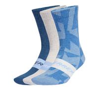 adidas Unisex adulto TERREX MULTI 3 PACK SOCK, glow blue/white/tech indigo, 37-40