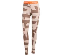 ADIDAS TERREX Calzoncillo deportivo 'Multi Synthetic Base Layer' taupe / naranja Sxregular taupe / naranja