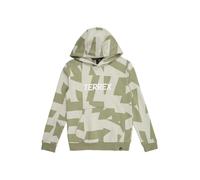 adidas Unisex - Bambini e Ragazzi Terrex Kids Multi Printed Logo Hoodie, halo Green/Tent Green, 9-10 Years