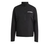 ADIDAS TERREX Camiseta funcional 'Multi Climacool 1/2 Zip Long Sleeve' negro / blanco 4XS EUR