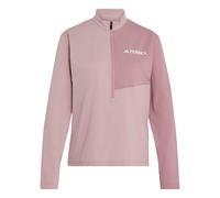 adidas Mujer Terrex Multi Climacool Half Zip Long Sleeve Shirt, Dual Lilac/Magic Mauve, XL