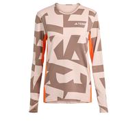 adidas Donna Multi Synthetic Base Layer Long Sleeve, Wonder Taupe, S