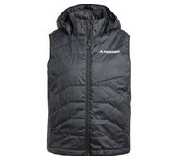 adidas Mujer Terrex Multi Climawarm Insulated Hooded Vest Coat, Black, L