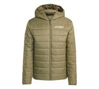 adidas Uomo Terrex Multi Essentials CLIMAWARM Insulated Hooded Jacket, Olive Strata, L