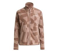 ADIDAS TERREX Chaqueta polar funcional 'Multi Printed Full-Zip Fleece' marrón / moca XXXL-4XL marrón / moca