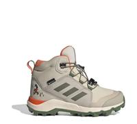 adidas Terrex Disney Mid Gore-Tex Hiking Shoes, Zapatos de Senderismo Unisex Adulto, Wonder Beige/Olive strata/Impact Orange, 38 2/3 EU