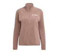 adidas Mujer Terrex Multi Essentials Half Zip Fleece Jacket, Trace Brown, XS
