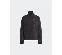 adidas Mujer Terrex Multi Essentials Half Zip Fleece Jacket, Black, M