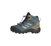 adidas Terrex Mid Gore-Tex Hiking Shoes Kids, Zapatos de Senderismo Unisex niños, Preloved Teal/Silver Metallic/Semi Lucid Blue, 32 EU