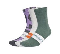 adidas Unisex adulto TERREX MULTI 3 PACK SOCK, Grey Six/White, 6.5-8