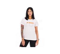 adidas Donna Terrex Multi Climacool Logo Tech T-Shirt, White, XS