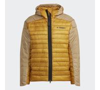 Adidas Terrex MYSHELTER Chaqueta Acolchada Con Plumas Capucha Beige