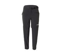 ADIDAS TERREX Pantalón de montaña 'Utilitas Zip-Off' negro / blanco Sxregular negro / blanco