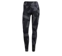 adidas Donna Terrex Multi Printed Tights, Carbon/Black/Black/Black, 18