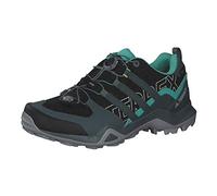 adidas Terrex Swift R2 Gore-Tex Hiking Shoes, Zapatos de Senderismo Mujer, Core Black/Blue Oxide/Acid Mint, 36 2/3 EU