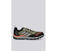 adidas Hombre Terrex Tracerocker 2 Gore-Tex Trail Running Shoes, Olive Strata/Charcoal Solid Grey/Semi Impact Orange, 40 EU
