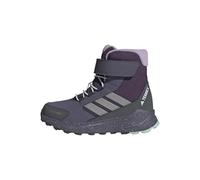 adidas Terrex Trailmaker 2 High Climawarm+ Kids, Zapatos de Senderismo Unisex niños, Aurora Plum/Matte Silver/Semi Flash Aqua, 34 EU
