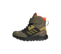 adidas Terrex Trailmaker High Cold.RDY Hiking Shoes, Zapatos de Senderismo, Focus Olive/Pulse Olive/Orange, 35 EU