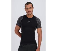 Camiseta de Fitness adidas Techfit Aop Hombre Negro/Gris S