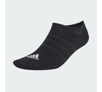 adidas Thin and Light No-Show Socks 3 Pairs, Calcetines invisibles Unisex adulto, Black/White, 43-45