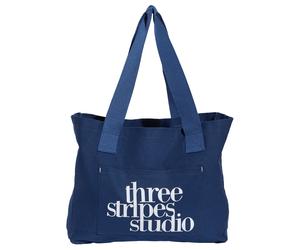 adidas Three Stripes Studio - Bolso de compra 43 cm (blue)