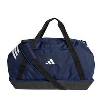 adidas Unisex - Adulto Tiro Duffle Bag Large with Bottom Compartment, Team Navy Blue 2/White, One Size
