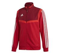 Adidas TIRO19 PRE JKT Sport Jacket, Hombre, Power Red/Collegiate Burgundy/White, S