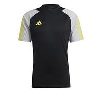 adidas Tiro23 C JSY Jersey (Short Sleeve), Black/Team Light Grey/Impact Yellow, S Hombre