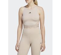 adidas Top de mujer AEROREADY Hyperglam Crop adidas. Beige M