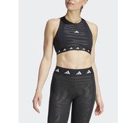 adidas Top de mujer Powerimpact Training Medium-Support Techfit adidas. Negro XS / AB