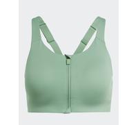 adidas Top de mujer Tlrd Impact Luxe High-Support Zip adidas. Verde 80 / B
