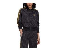 Adidas Track Top Sweatshirt, Black/Carbon, 38 Women's