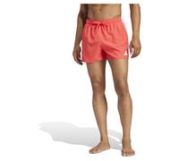 Adidas Traje de baño de 3 Rayas para Hombre de 3 Pulgadas, Rojo, S