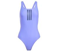 adidas Traje de baño Femenino de 3 Rayas con Espalda en V 40, Azul Cobalto/Azul Oscuro, 40