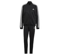 adidas Traje deportivo Essentials de 3 rayas para mujer, Negro/Blanco, Large